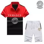 versace survetement cher marque de survetement center medusa logo red-011